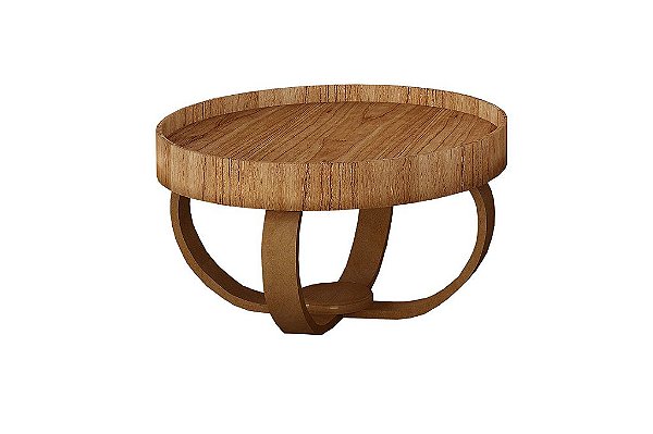 MESA CENTRO/CEBOLA SAFIRA 35/58 AMADEIRADO - DELINE DECOR