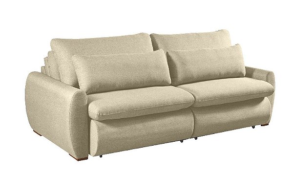SOFA RETR S/CX CURVE 230CM LINHO MARFIM/B01 - NOBLY