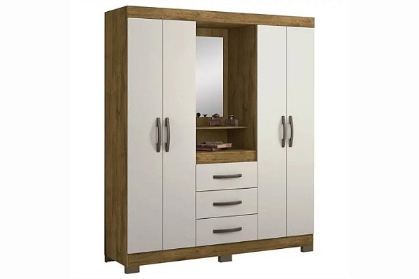 ROUPEIRO CAPELINHA 4PTS 3GAV COM ESP - COR RUSTICO/OFF