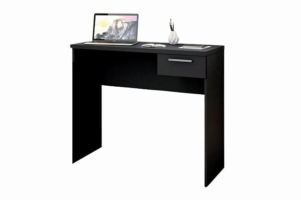 MESA OFFICE COM 1 GAVETA 900 MM - PRETO