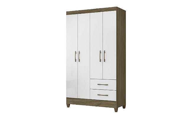 ROUPEIRO CHILE 4 PORTAS - NATURE/BRANCO