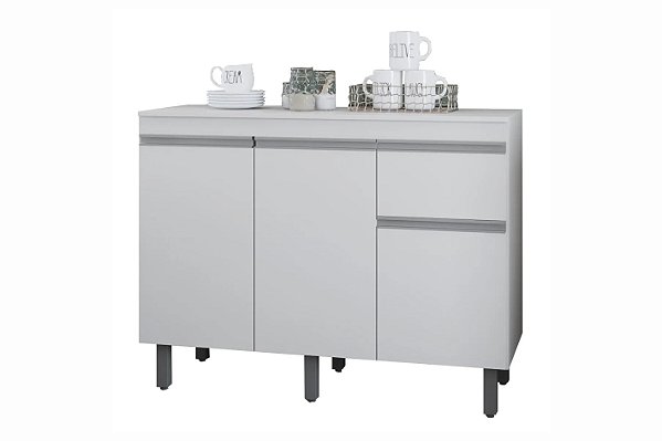 BALCAO 120 C/PT VOLLARE BRANCO - FIORELLO