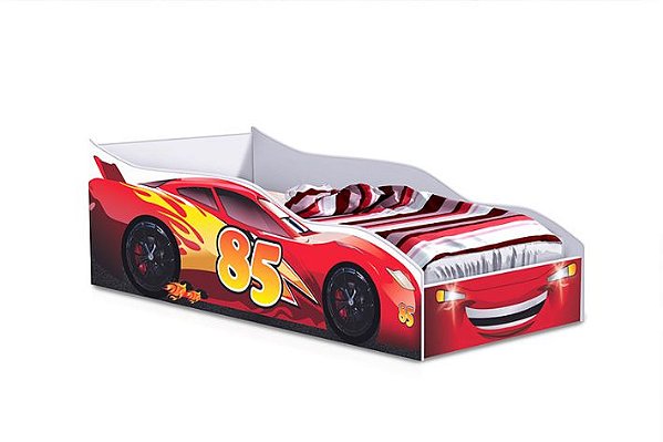 CAMA CARRO INFANTIL 150X70 VERMELHO - GABRIELLI MOVEIS