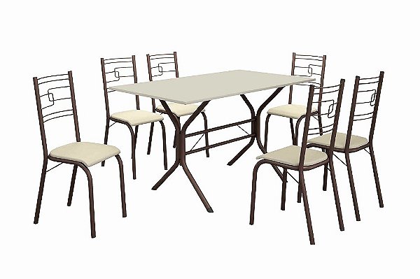 CJ PARATI BASE CABO FRIO 140X75 MARROM/OFF TEC163 - M TEIXEI