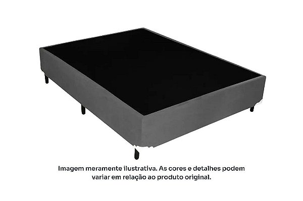 BOX/BASE *138X30 SUEDE CINZA - ECOTEC