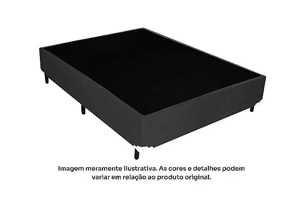 BOX/BASE *138X30 SUEDE PRETO - ECOTEC