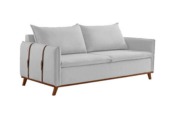 SOFA SF.3640 AVARE 200CM LINHO CINZA/461 - EST TEIXEIRA