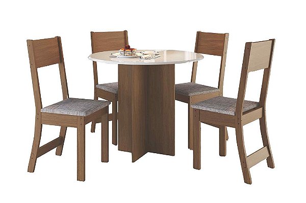 CJ MESA ALICE RED 0.90 FREIJO/OFF C/4CAD LINHO/797 - INDEKES