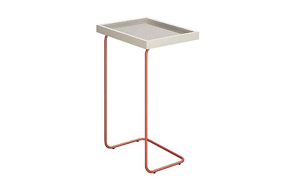 MESA APOIO LUPUS COBRE/OFF/ESPELHO - DELINE DECOR