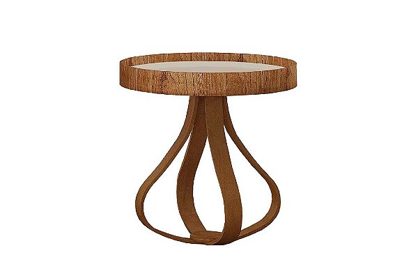 MESA CANTO/CEBOLA SAFIRA ALT-60 DIAM-50 OFF - DELINE