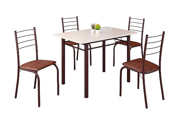 CJ MESA MC.5420 RIO 100X60 MARROM-PEDRA OFF-TEC92 - M TEIXE