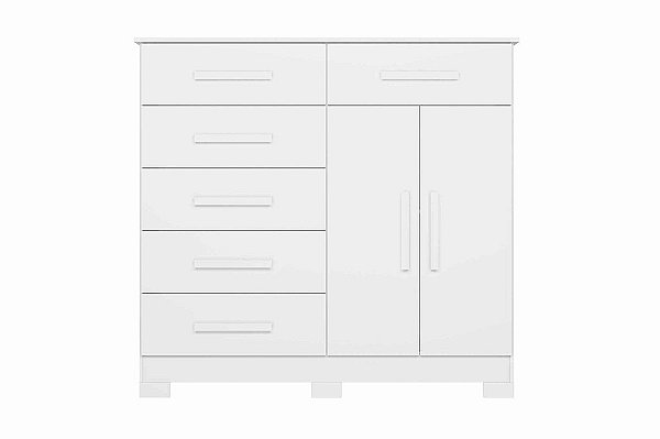 COMODA XANGAI 6GAV 2PTS BRANCO - ALBATROZ