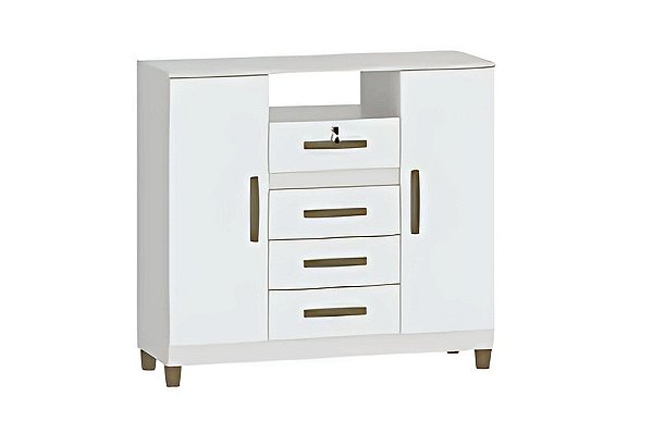 COMODA ANDRA 4GV 2PT BRANCA - FELLICCI