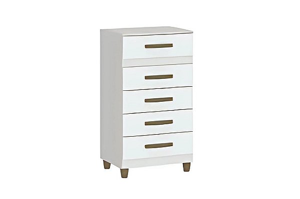 COMODA MALTA 5GV BRANCA - FELLICCI