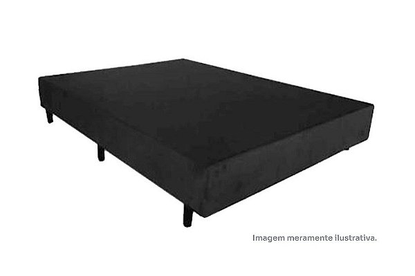 BOX/BASE *138X25 SUEDE PRETO - UNIFLEX