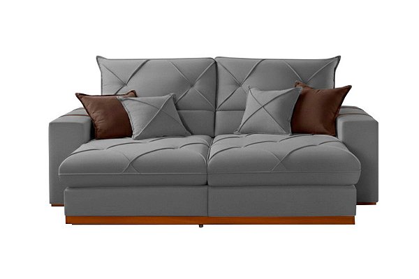 SOFA RETR GRAN BELLO 320 LIN CINZA/27 - IMPERIO