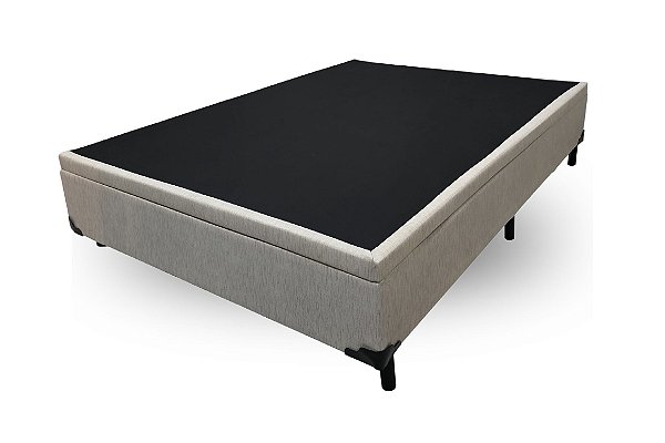BOX/BASE SIMPLES CASAL LINHO BEGE CLARO - BIOSTAR