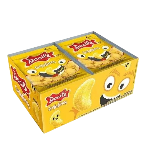 BALA DOCILE GELATINES MINI BANANA