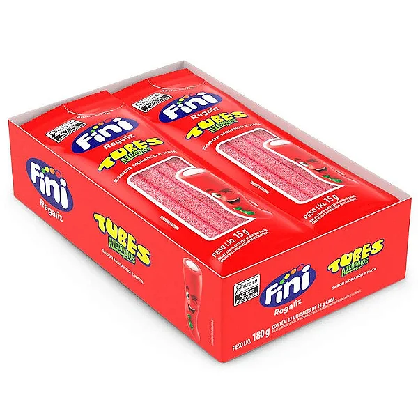 FINI TUBES AZEDINHOS MORANGO E NATA