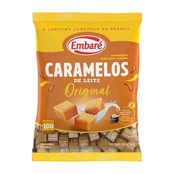BALA EMBARÉ CARAMELOS DE LEITE ORIGINAL