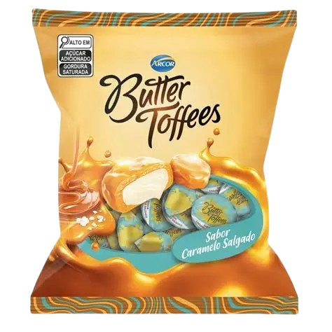 BALA ARCOR BUTTER TOFFEES CARAMELO SALGADO