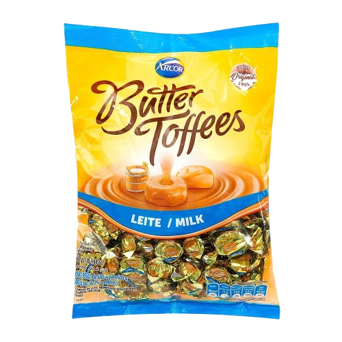 BALA ARCOR BUTTER TOFFEES LEITE