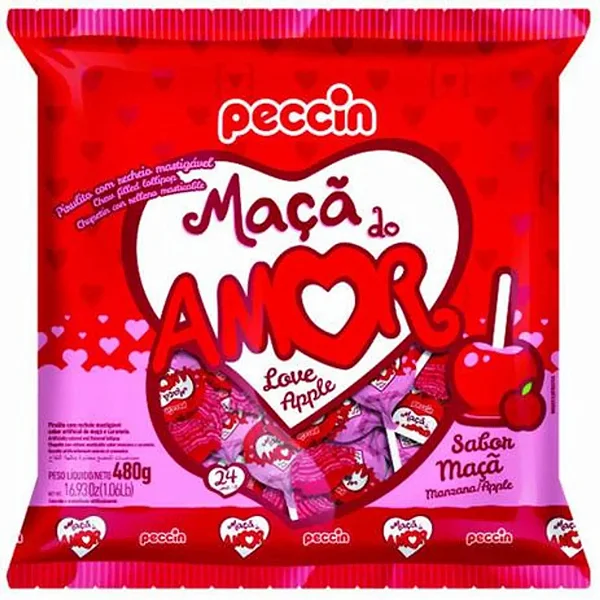 PIRULITO PECCIN - PIRULITO MAÇA DO AMOR
