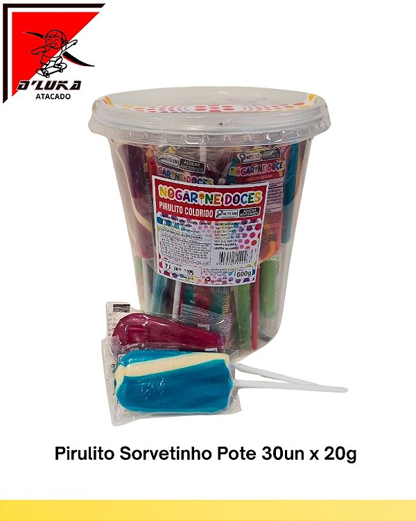 PIRULITO COLORIDO PICOLÉ 600G