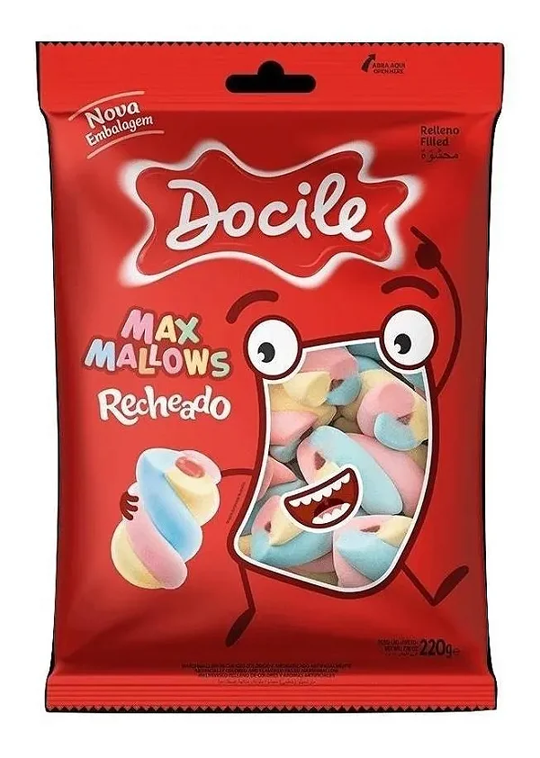 MARSHMALLOWS DOCILE MAX MALLOWS RECHEADO