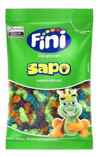 BALA FINI GELATINAS SAPOS 500G