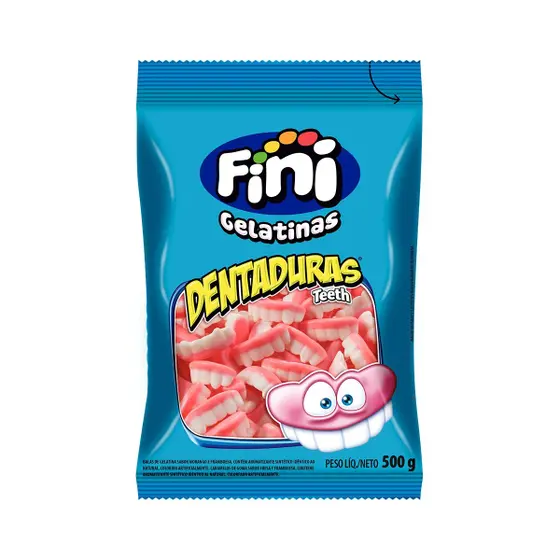 BALA FINI GELATINAS DENTADURAS 500G