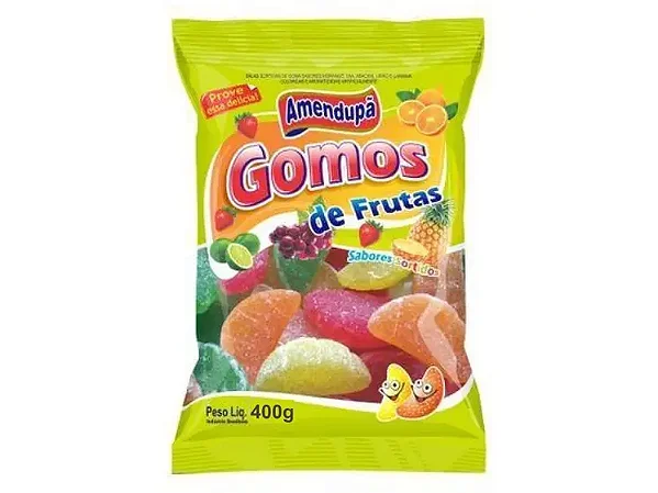 GOMA AMENDUPÃ GOMOS DE FRUTAS 400G