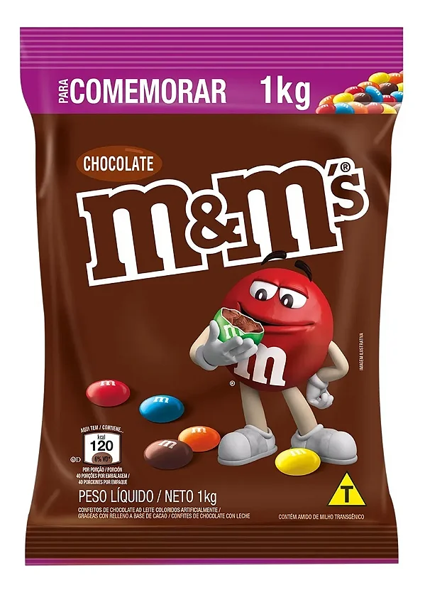 M&MS AO LEITE 1K