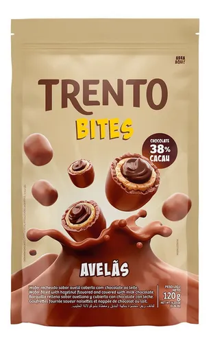 TRENTO BITES AVELÃS POUCH 120G