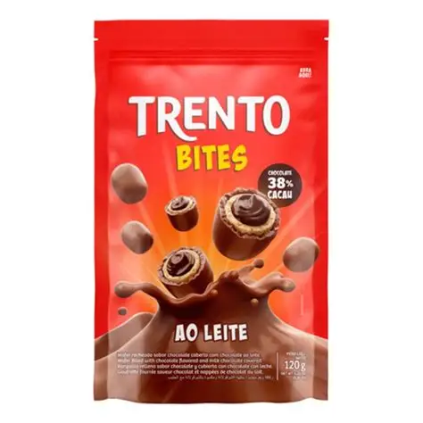 TRENTO BITES AO LEITE POUCH 120G