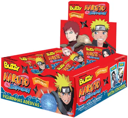 CHICLE NARUTO BUZZY TUTTI-FRUTTI CX100UNDS
