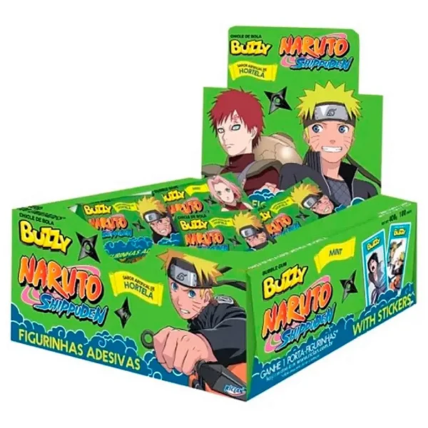 CHICLE NARUTO BUZZY HORTELÃ CX100UNDS
