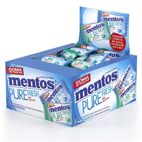 CHICLE MENTOS PURE FRESH 120G CXA60UNDS