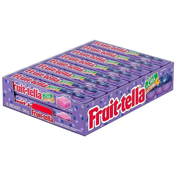 FRUITTELLA MASTIGÁVEL MIRTILLO CX16UNDS