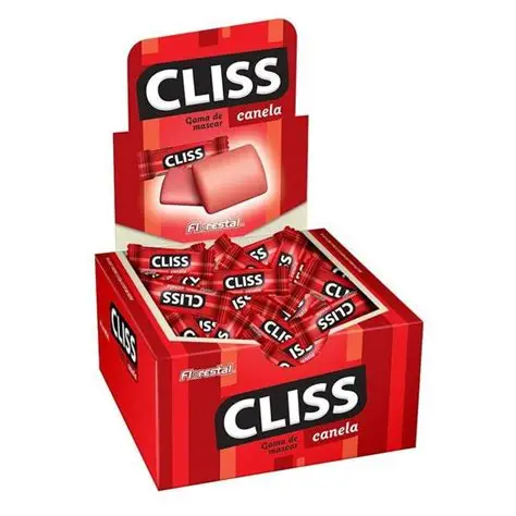 CHICLE CLISS CANELA FLORESTAL 280G CX100UNDS