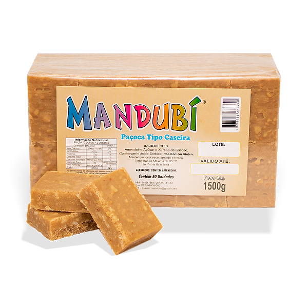 PAÇOCA MANDUBÍ CASEIRA 1,5K