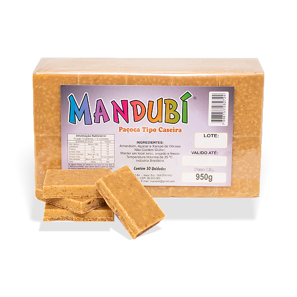 PAÇOCA MANDUBÍ CASEIRA 950G