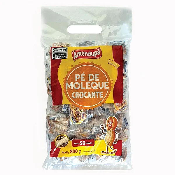 PÉ DE MOLEQUE CROCANTE AMENDUPÃ PCT50UND