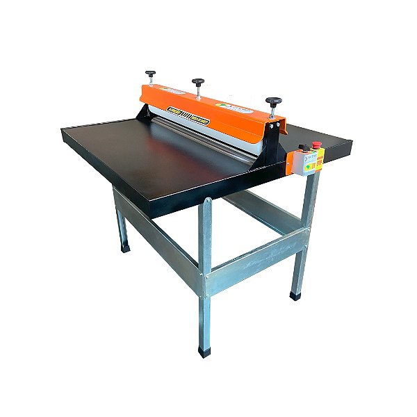 Máquina De Corte E Vinco Elétrica Semi Automática - 80cm com Bancada