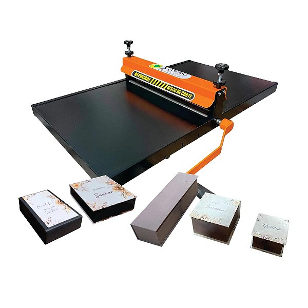 Kit Fábrica Caixas Cartonadas – Corte e Vinco Manual 50cm + 5 Facas