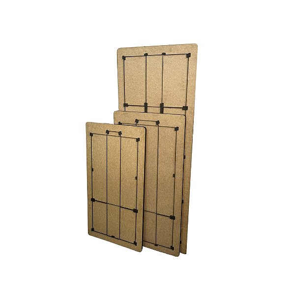 Facas de Corte e Vinco Kit Fábrica de Caixas Fechamento 4 Abas