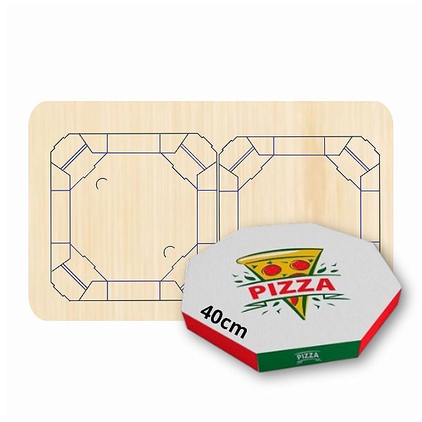 Facas de Corte e Vinco Caixas de Pizza 40cm
