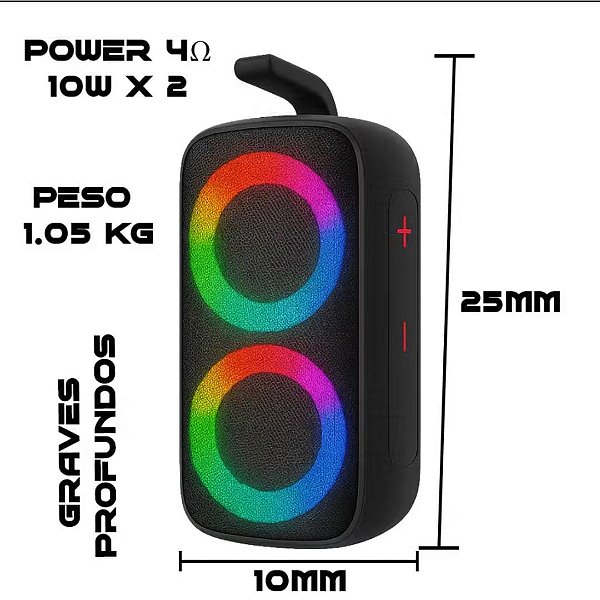 CAIXA DE SOM MULTIMIDIA, COM 2.0 CANAIS, COM ILUMINACAO LED, COM UM UNICO ALTO-FALANTE EM CADA CANAL