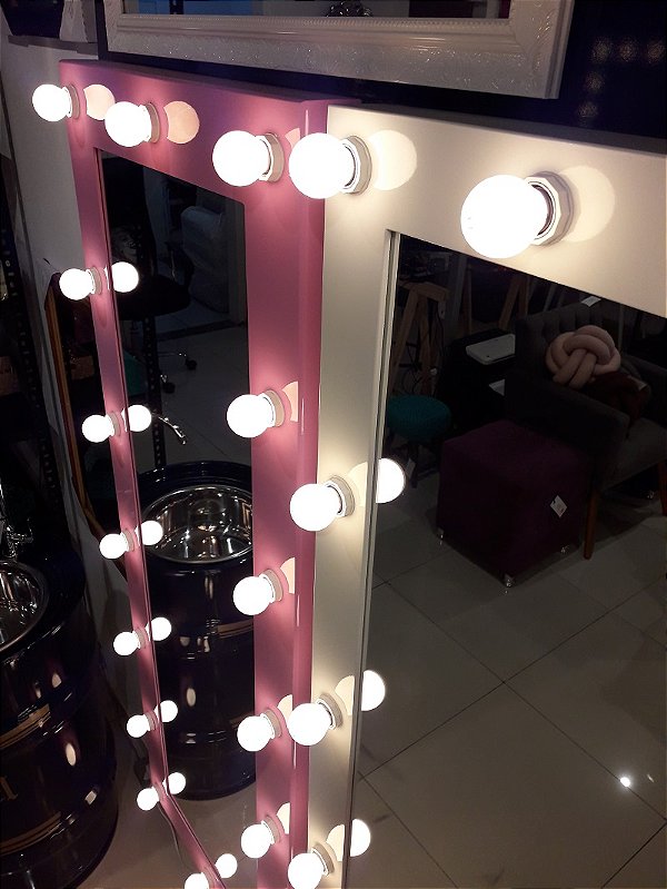 Espelho Moldura Camarim com Iluminação LED