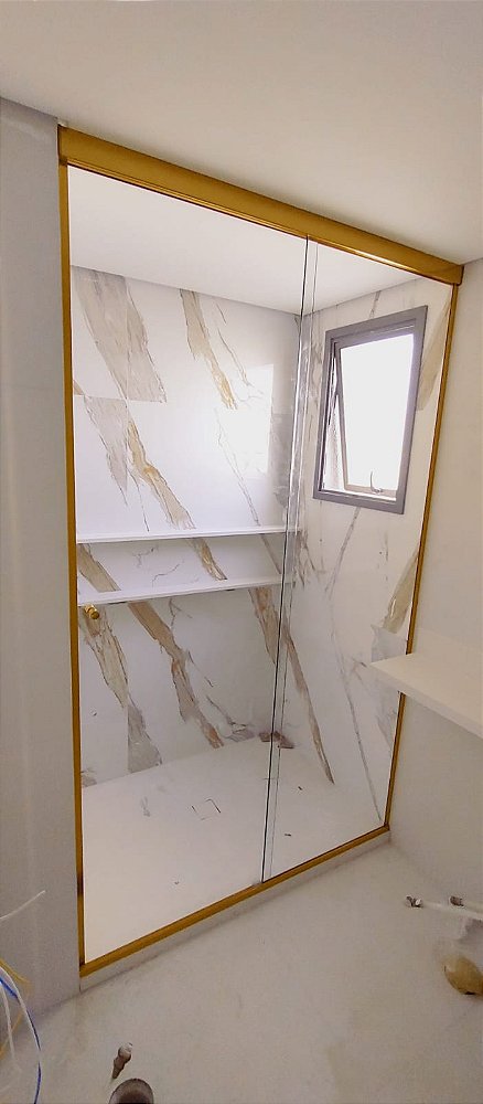 Box de Banho Piso Teto em Vidro Temperado